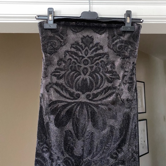 AREA NYC Black Metallic Jacquard Angel Tube Dress sz S - Picture 2 of 12